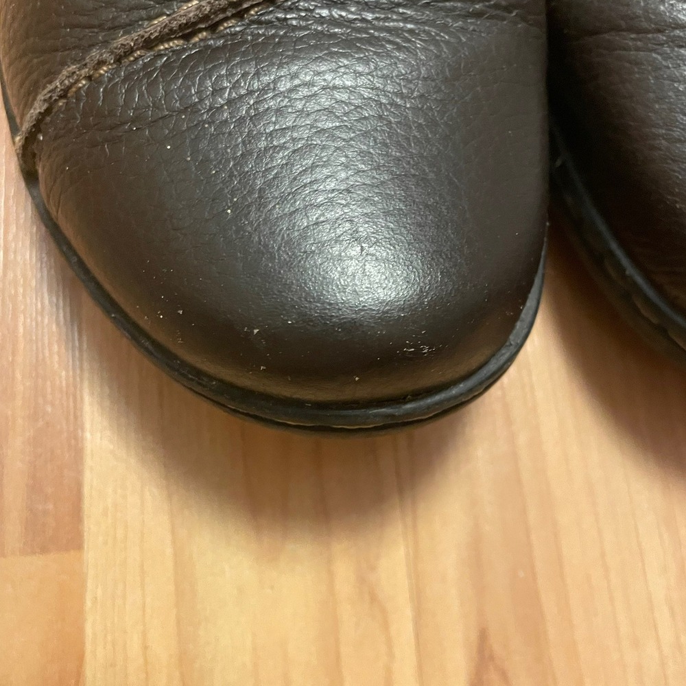 CLARKS Collection Women's Size 9 Brown Leather Slip On Cushion Comfort Office - Picture 11 of 11